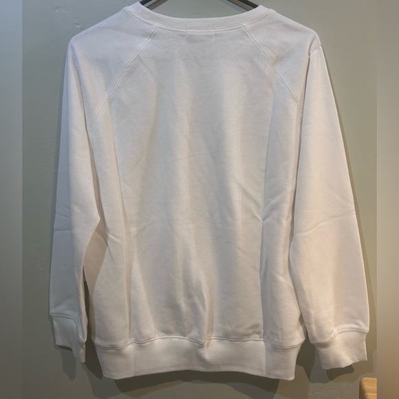 WILDFOX Crew Club White & Pink Keely Graphic Sweatshirt. Women’s Size Small NWTS - Picture 2 of 6